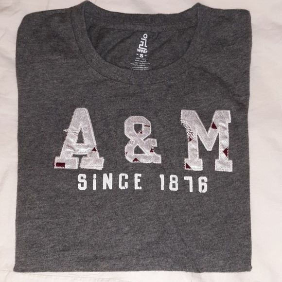 NEW Texas A&M Since 1876 Embroidered‎ TShirt Aggies - Picture 1 of 4
